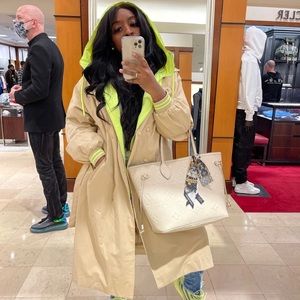 Neon Lights Trench Coat